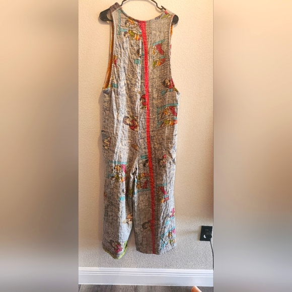 Handmade in India wide leg Overalls NWOT - Picture 2 of 11